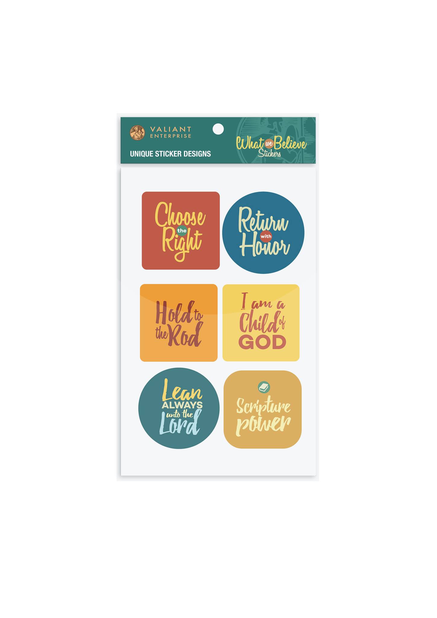 Custom label and stickers religious quotes stickers pack